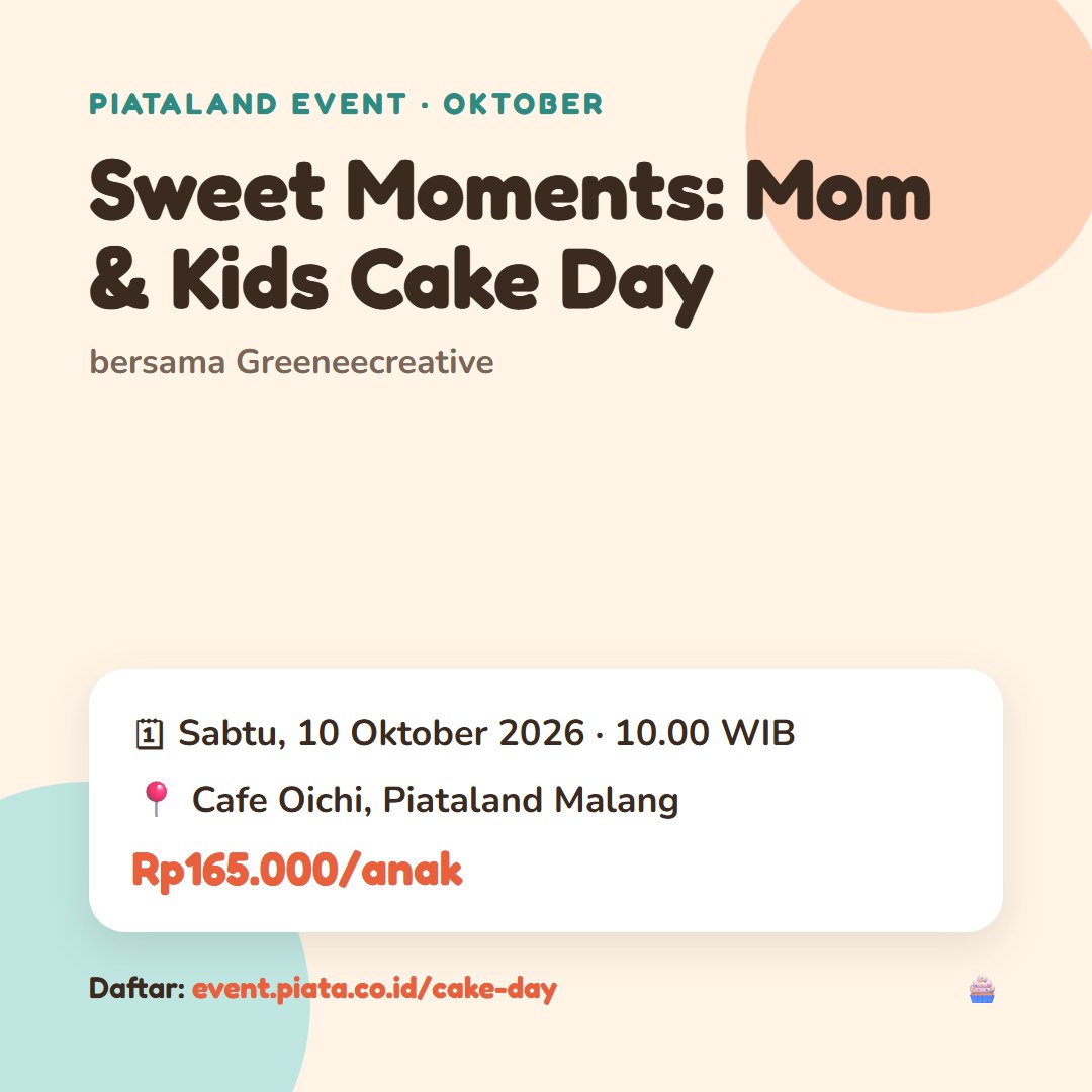 Poster Sweet Moments: Mom & Kids Cake Day