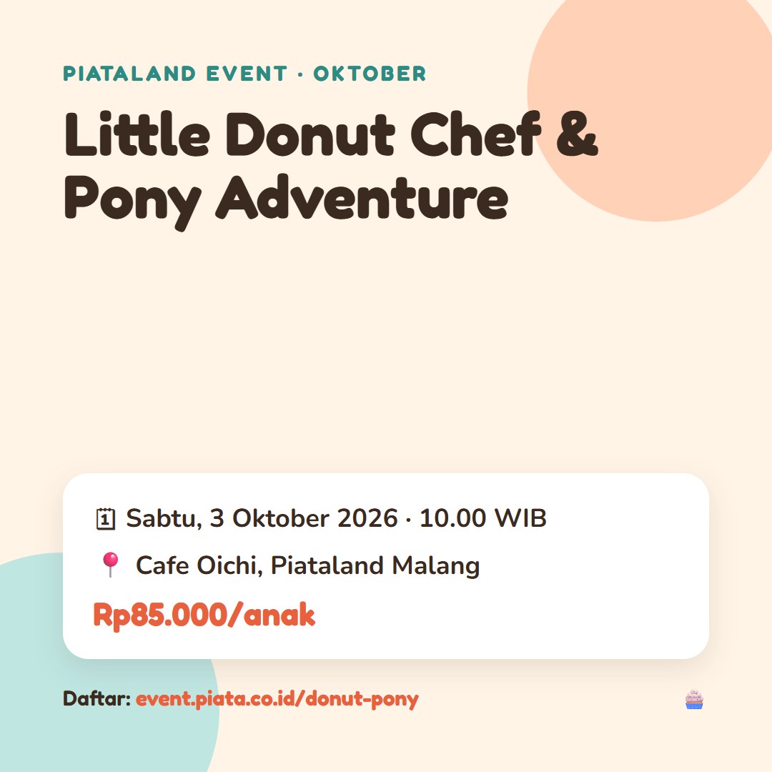 Poster Little Donut Chef & Pony Adventure