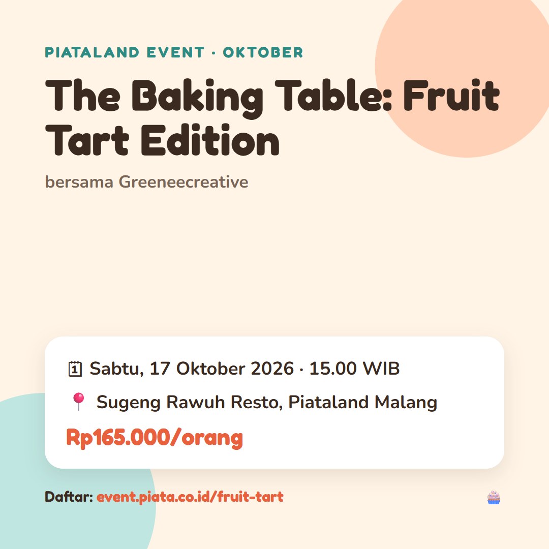 Poster The Baking Table: Fruit Tart Edition